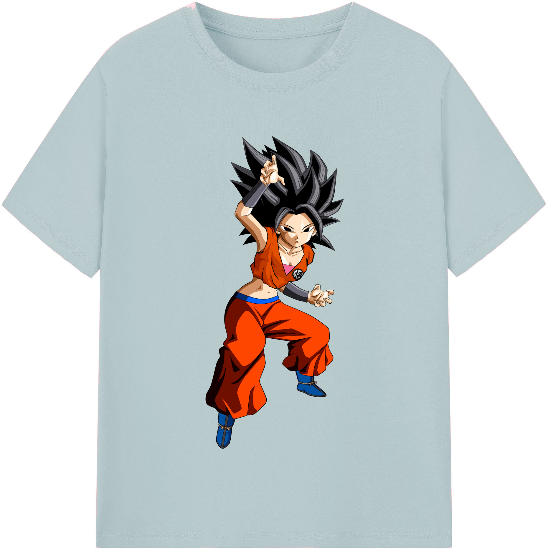 （画像用） ドラゴンボール カリフラ DRAGON BALL Caulifla 綿100％半袖Tシャツ（フロントプリント）